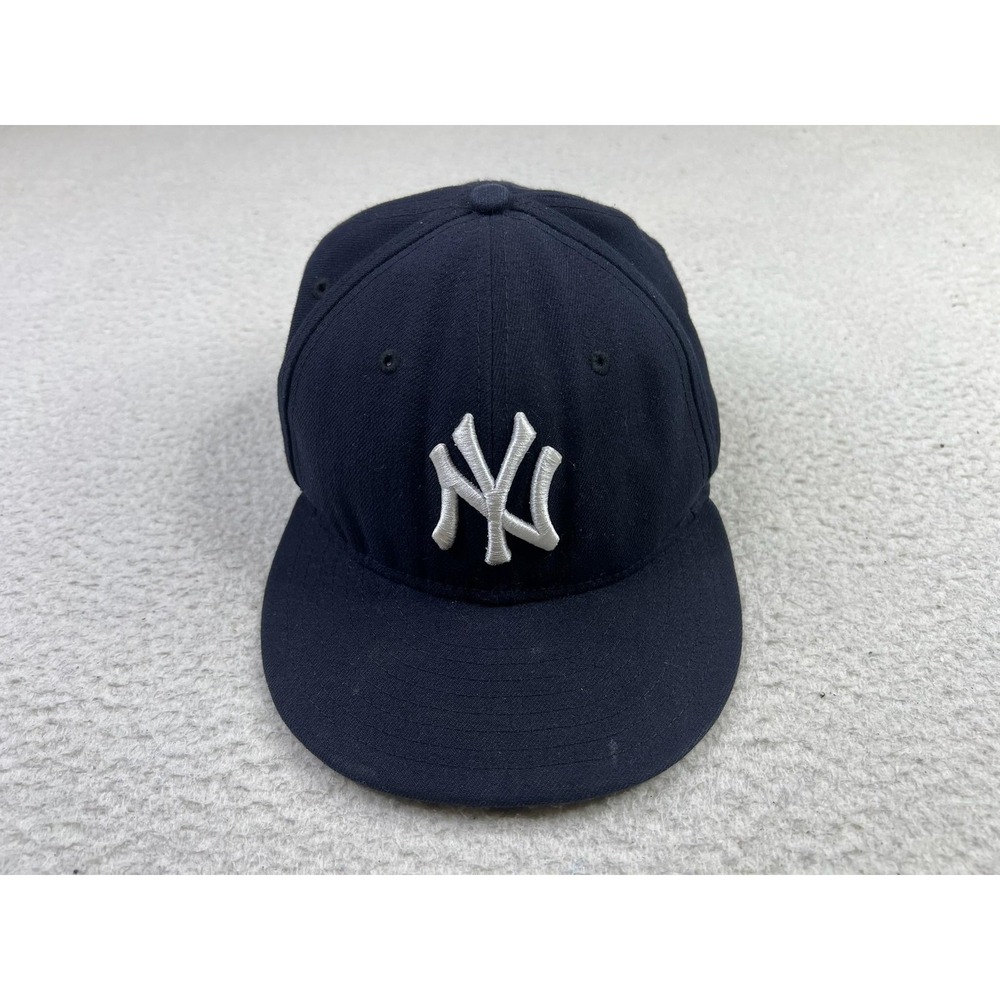 New York‎ Yankees Hat Cap Fitted Mens 7 1/8 Blue MLB Baseball New Era 59FIFTY